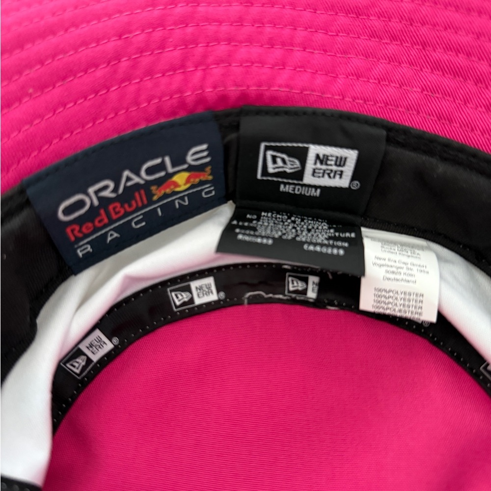 Red Bull Racing New Era Pink and Blue Bucket Hat, Size Medium - Picture 5 of 8